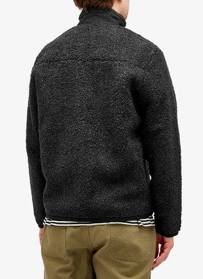 NWT Polo Ralph Lauren HEATHER BLACK High Pile Fleece Full Zip