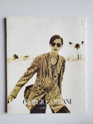 1990 VOGUE ITALIA magazine Claudia SCHIFFER Carre Otis David