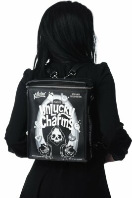 Killstar Unlucky Charms Cereal Grim Reaper Punk Gothic Backpack