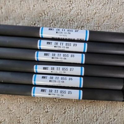 NEW Uncut Mitsubishi MMT Graphite Iron Shafts 85 Stiff .355 Taper