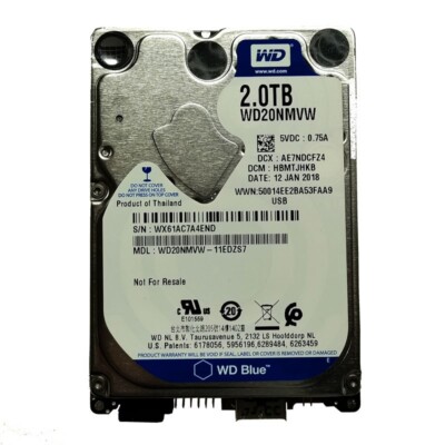 Western Digital 2TB WD20NMVW-11EDZS7 USB 3.0 Portable External HDD