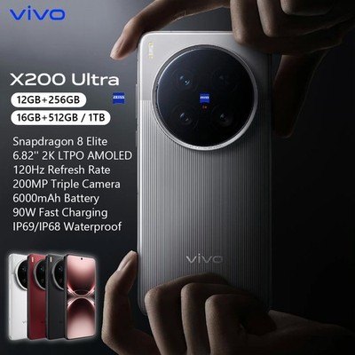 Original New ViVO X200 Ultra 5G Phone Snapdragon 8 Elite NFC