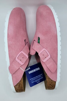 Birkenstock Boston Bs Color Candy Pink Suede Narrow | eBay