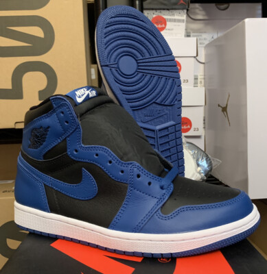 Nike Air Jordan 1 Retro High OG Dark Marina Blue Shoes 555088-404