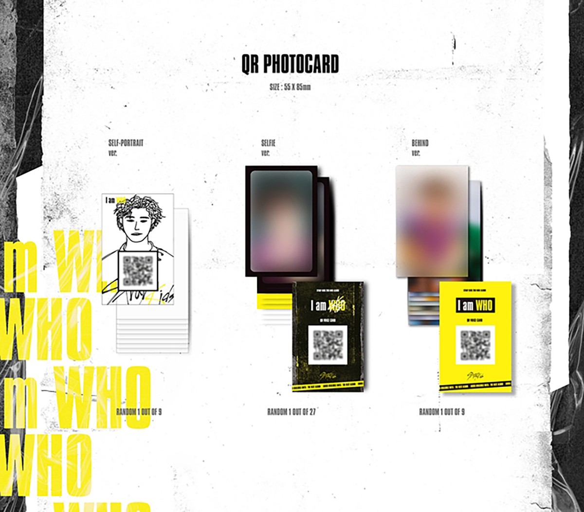Stray Kids] I am WHO Official QR Photocard/SELF-PORTRAIT