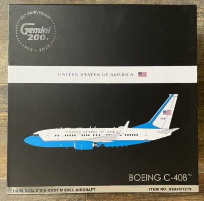 BRAND NEW GEMINI JETS 1:200 scale U.S. AIR FORCE BOEING C-40B