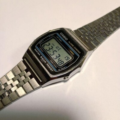 USED Excellent]CASIO W-31 593 Vintage Digital Watch 5BAR Japan