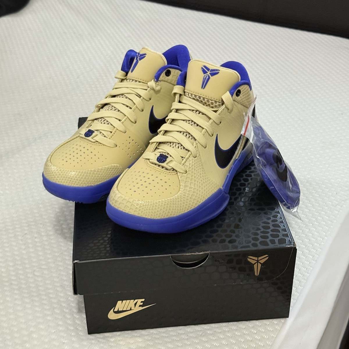 Nike Kobe 4 Protro FC Barcelona Team Gold Purple(GS) HQ2303-700