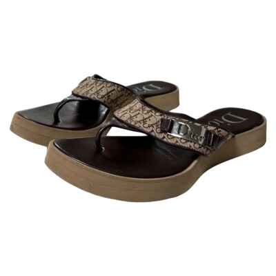 CHRISTIAN DIOR Spring Summer 2005 Trotter Flip-Flop Sandals | eBay