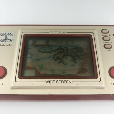 Nintendo Game & Watch Octopus Hand Held Japan Retro Game Console