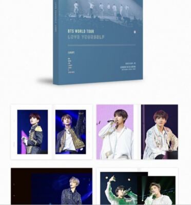 BTS WORLD TOUR LOVE YOURSELF EUROPE DVD 2 DISC+Photo Book+No