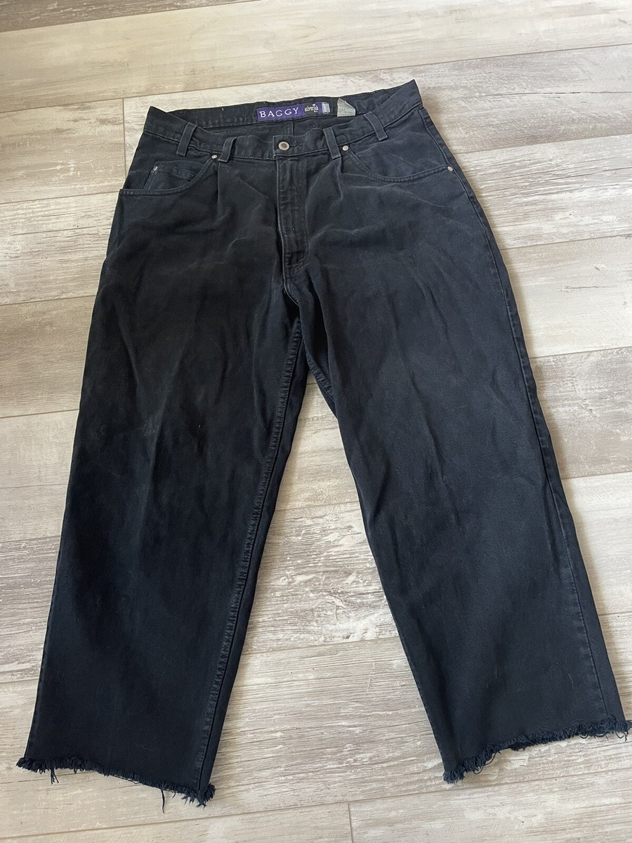 Vintage Mens Levi's Silvertab Purple Label 90's Baggy Black Jeans