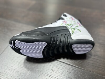Nike Air Jordan 12 XII Floral GS White Black DR6956-100 size-4 to