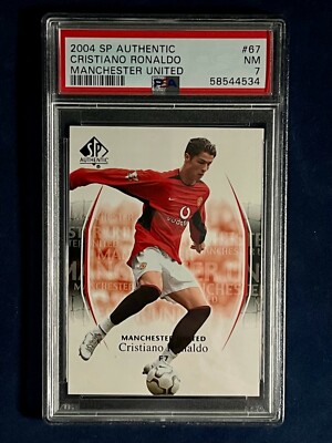 2004 SP Authentic Manchester United Cristiano Ronaldo #67 Rookie