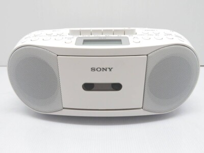SONY CFD-S70 CD Radio Cassette Recorder Audio System White | eBay