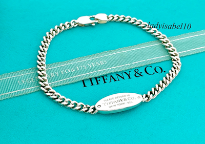 Return To Tiffany & Co. Diamond Oval ID Bracelet 6
