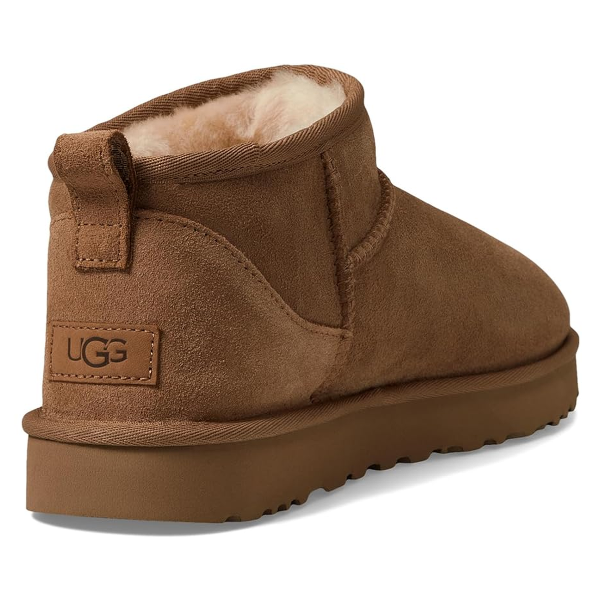 UGG Women's Classic Ultra Mini Ankle Boot - Size 7, Chestnut for