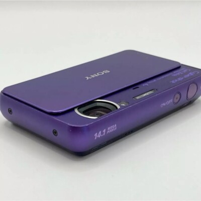 SONY DSC-T99 Digital Camera purple Cyber Shot English Language-90