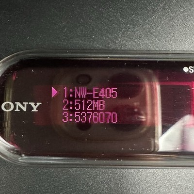 SONY NW-E405 MP3 Player Net Work Walkman 512 MB Fully Tested