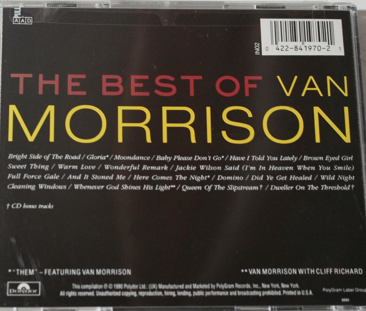 The Best of Van Morrison CD - 1990 Polydor - Preowned | eBay