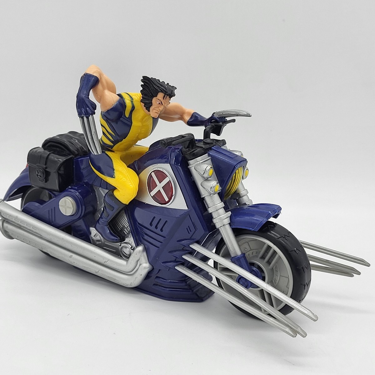 WOLVERINE On X Cruiser Motorcycle Marvel 2008 Hasbro X-MEN Lights