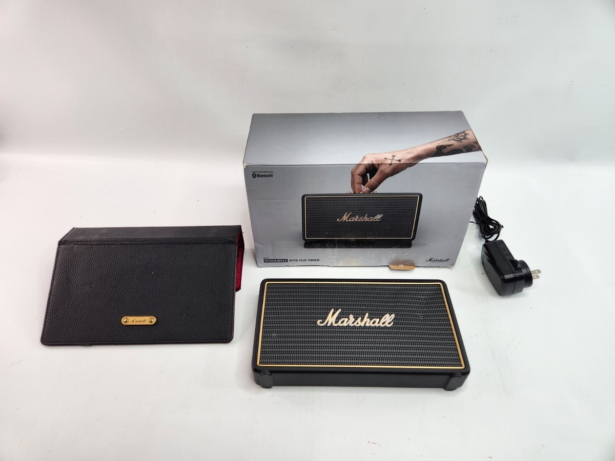 Marshall Stockwell Portable Bluetooth Speaker with Flip Cover