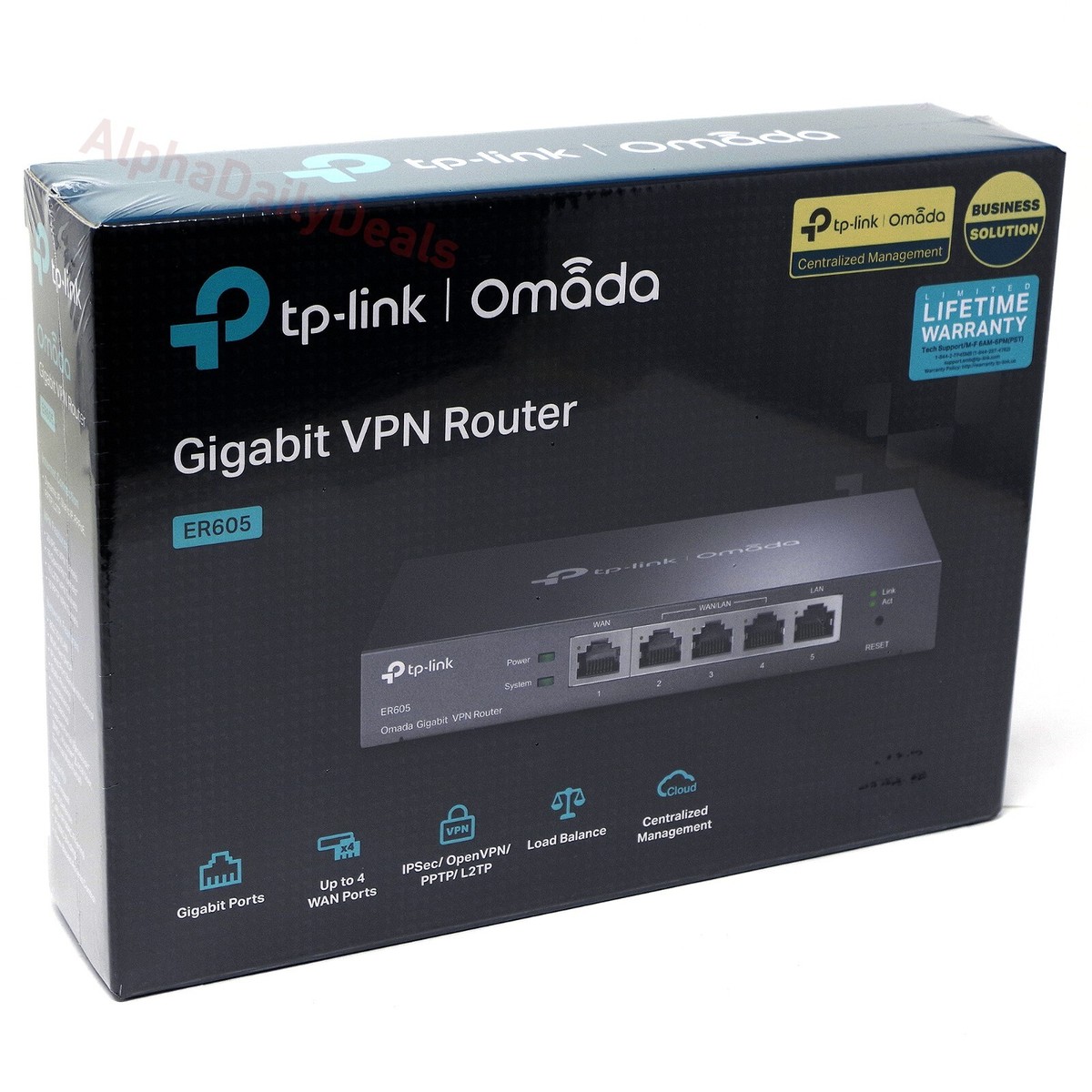 NEW TP-Link ER605 Omada Gigabit Multi-WAN VPN Router TL-R605