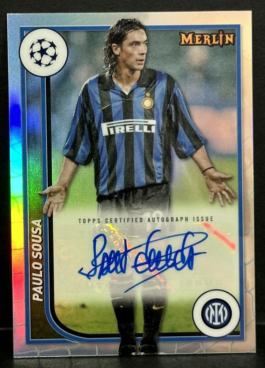2023-24 Topps Merlin UEFA Club Competitions Inter Paulo Sousa Auto