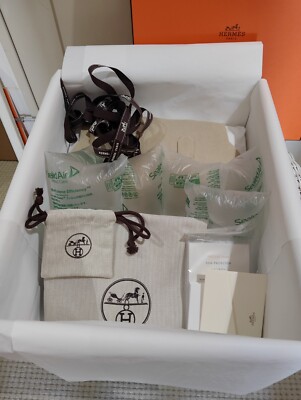 Hermes Orange Empty Gift Box Birkin 30 39×32×18.5cm full set From