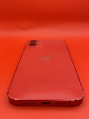 APPLE IPHONE 12 FACTORY UNLOCKED 64GB PRODUCT (RED) Good Condition