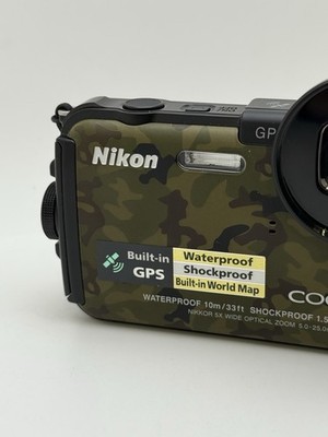 Nikon COOLPIX AW100 Camouflage Waterproof Digital Camera English