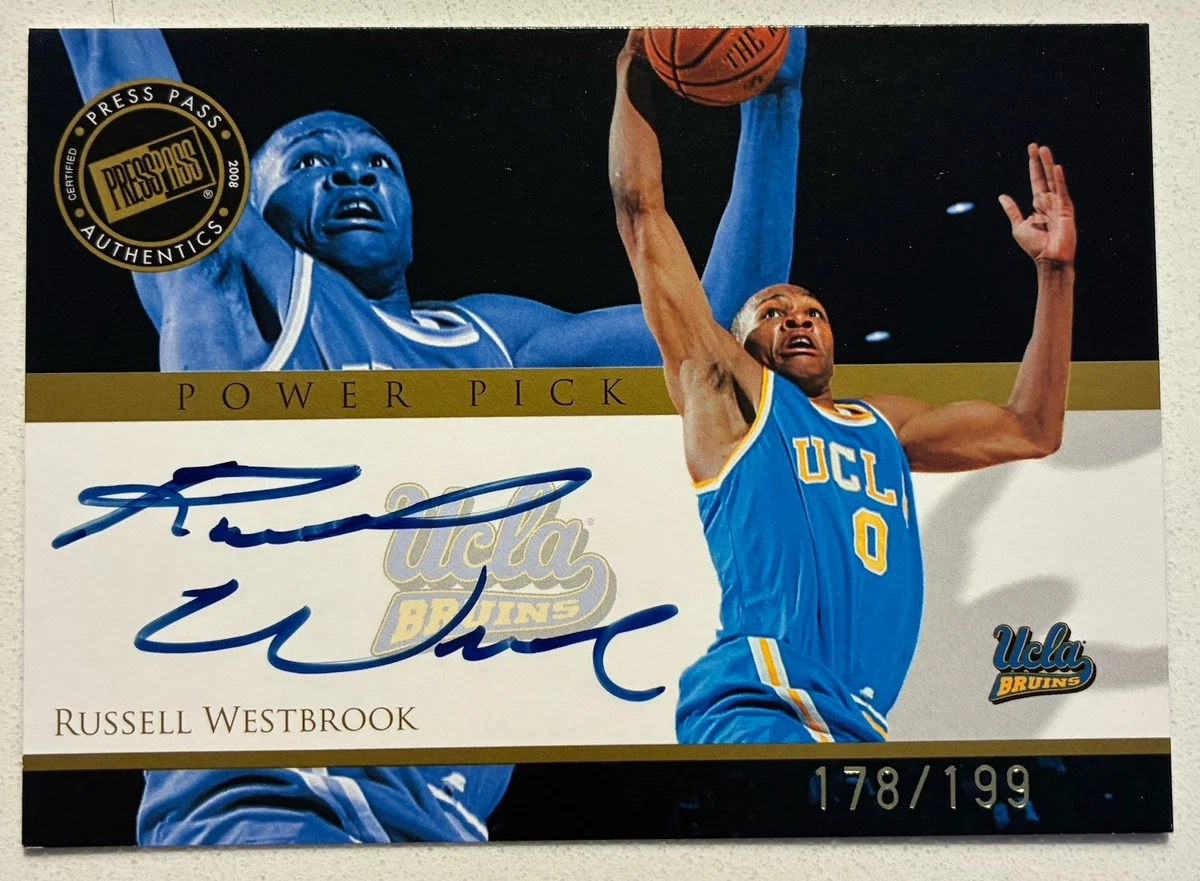 Russell Westbrook Basketball Autographed Sports Trading Cards for