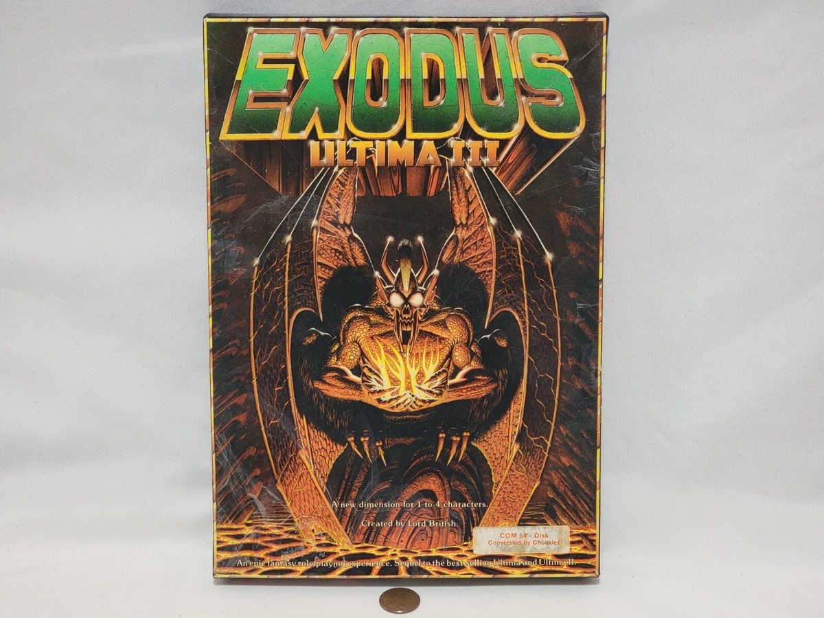 Ultima III 3 Exodus Commodore 64 Game C64 - New in opened box w