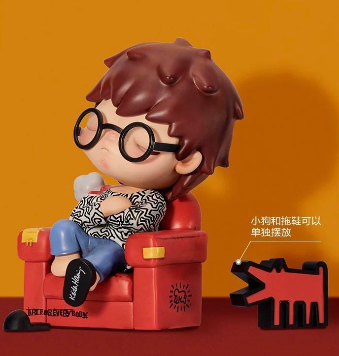 Genuine HIRONO x KEITHHARING Limited Edition large Size Figure New