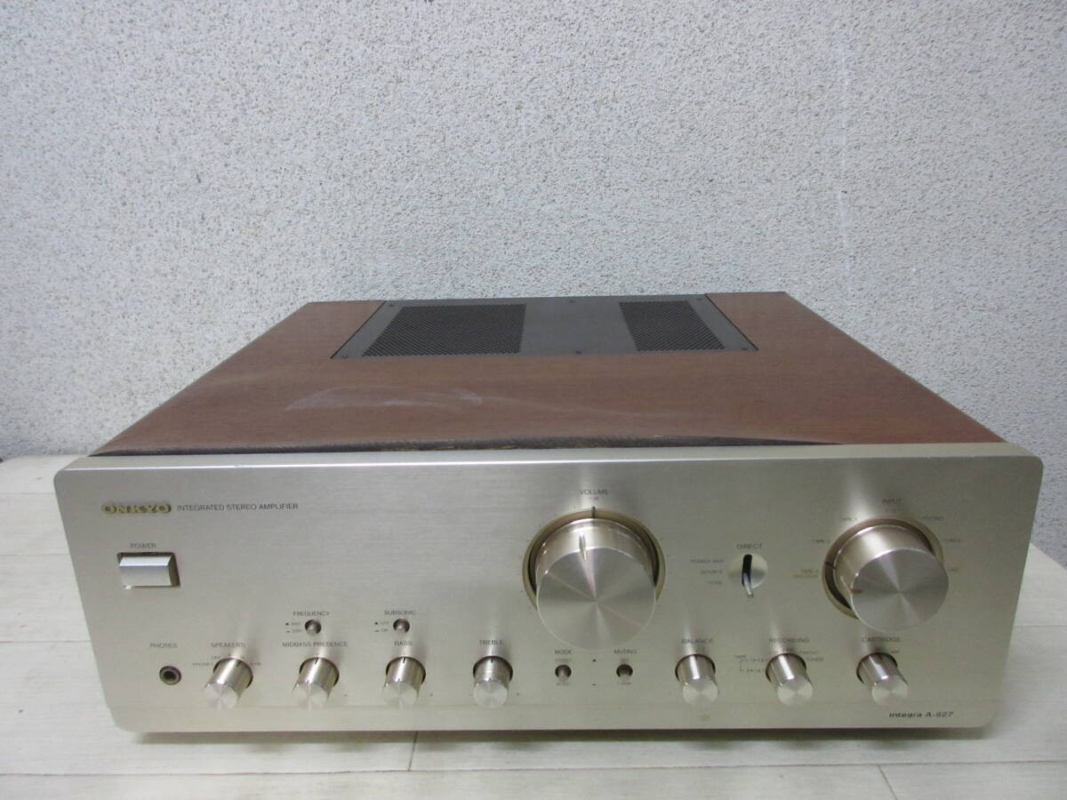 Onkyo A-927 Integra Amplifier Voltage JAPAN 100V Working Condition