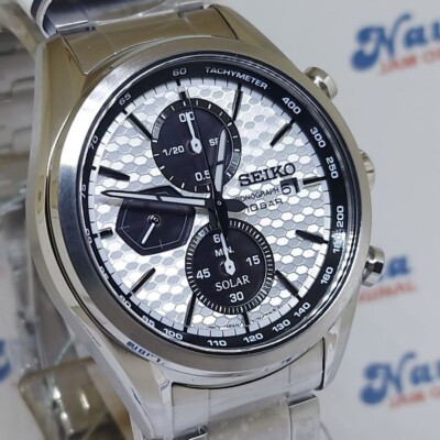 Brand New Seiko Solar V176 SSC769P1 Macchina Sportiva Silver