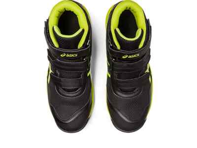 ASICS WINJOB CP216 1273A076 001 Black Neon Lime 3E Safety Shoes | eBay