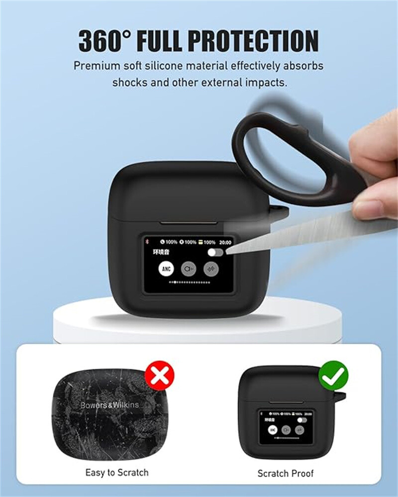 Case for JBL Tour Pro 3, Soft Silicone Protective Portable Anti