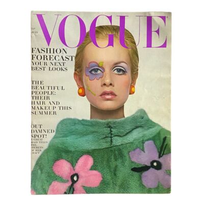 VTG Vogue Magazine July 1967 Twiggy by Richard Avedon No Label | eBay