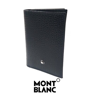 Montblanc 114920 Meisterstück Gomera Black Full Grain Leather Card