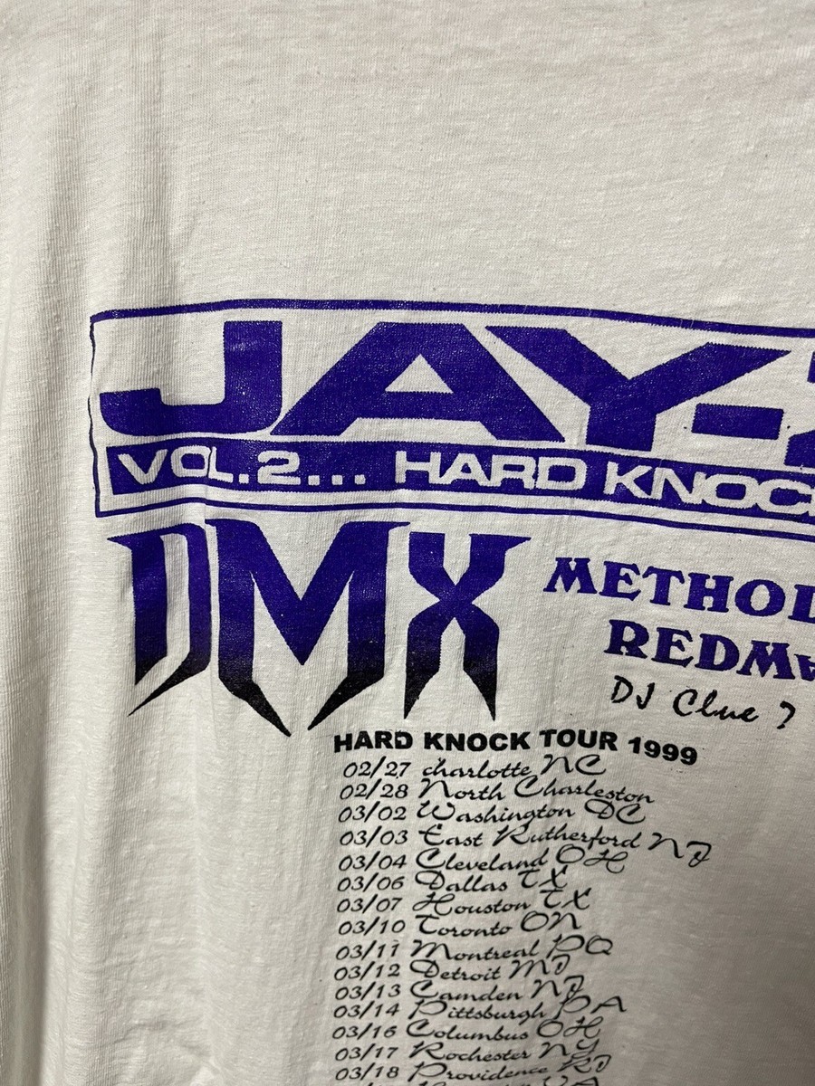 vintage 90s JAY-Z HARD KNOCK LIFE TOUR 1999 HIP HOP DMX METHOD