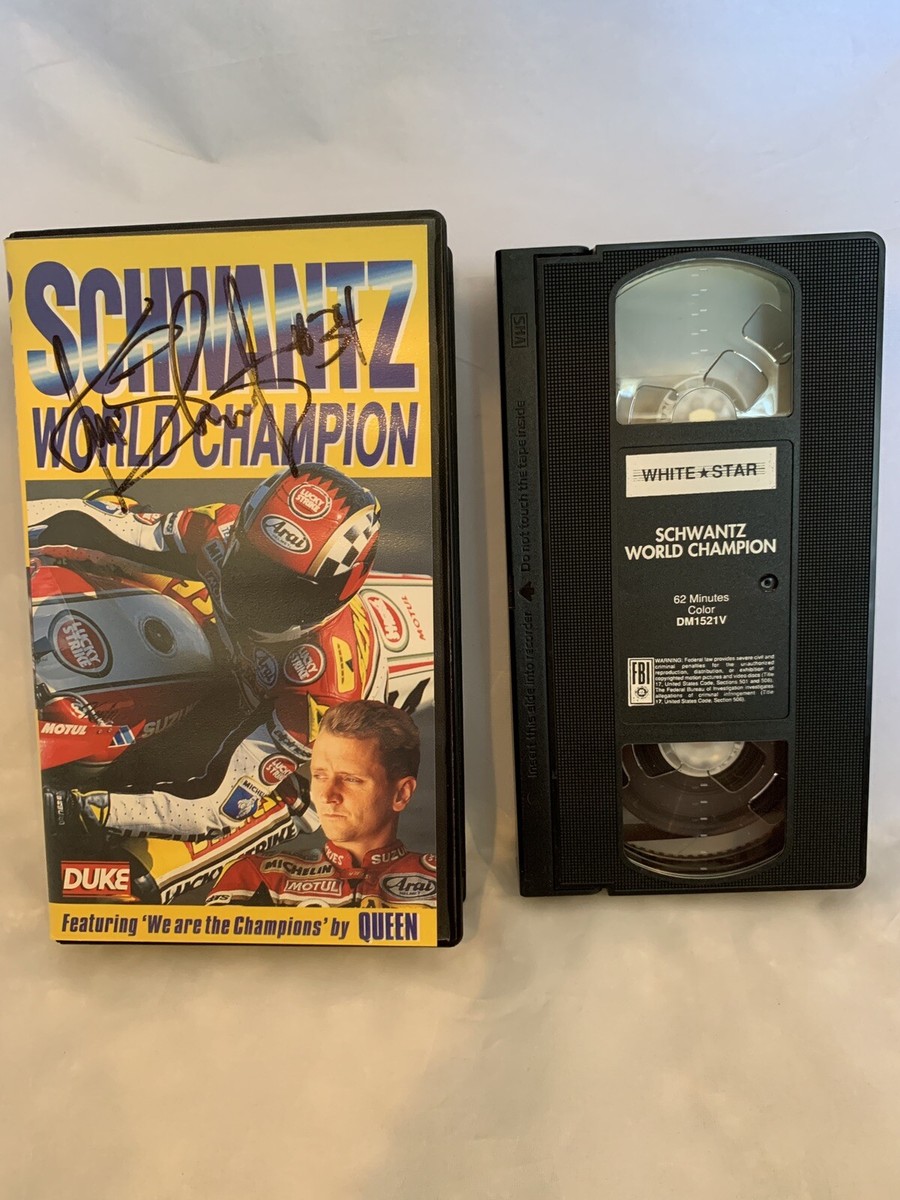 RARE AUTOGRAPHED Kevin Schwantz World Champion VHS Video 1993