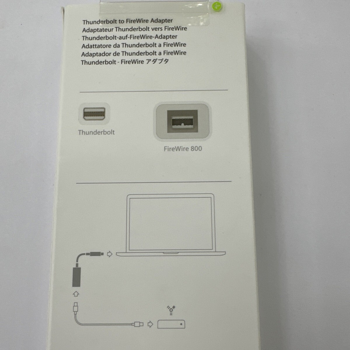 OFFICIAL GENUINE APPLE THUNDERBOLT TO FIREWIRE ADAPTER A1463