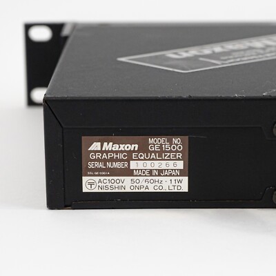 Maxon GE1500 Dual 2/3 Octave 2-Channel Equalizer / EQ Rackmount | eBay