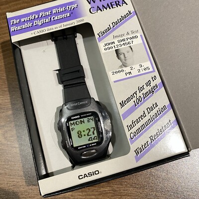CASIO WQV-2-1 Wrist Camera Digital Watch Rare Vintage New In Box