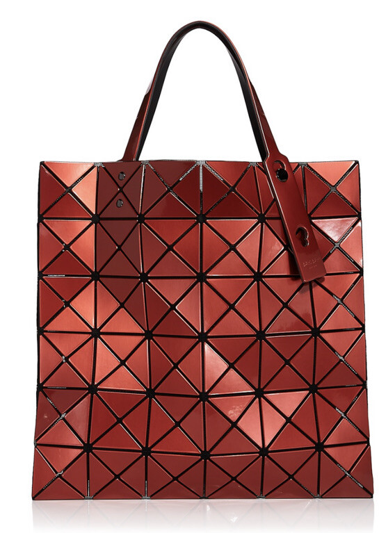 NWT authentic Issey Miyake Bao Bao Dark Orange Color tote bag Made
