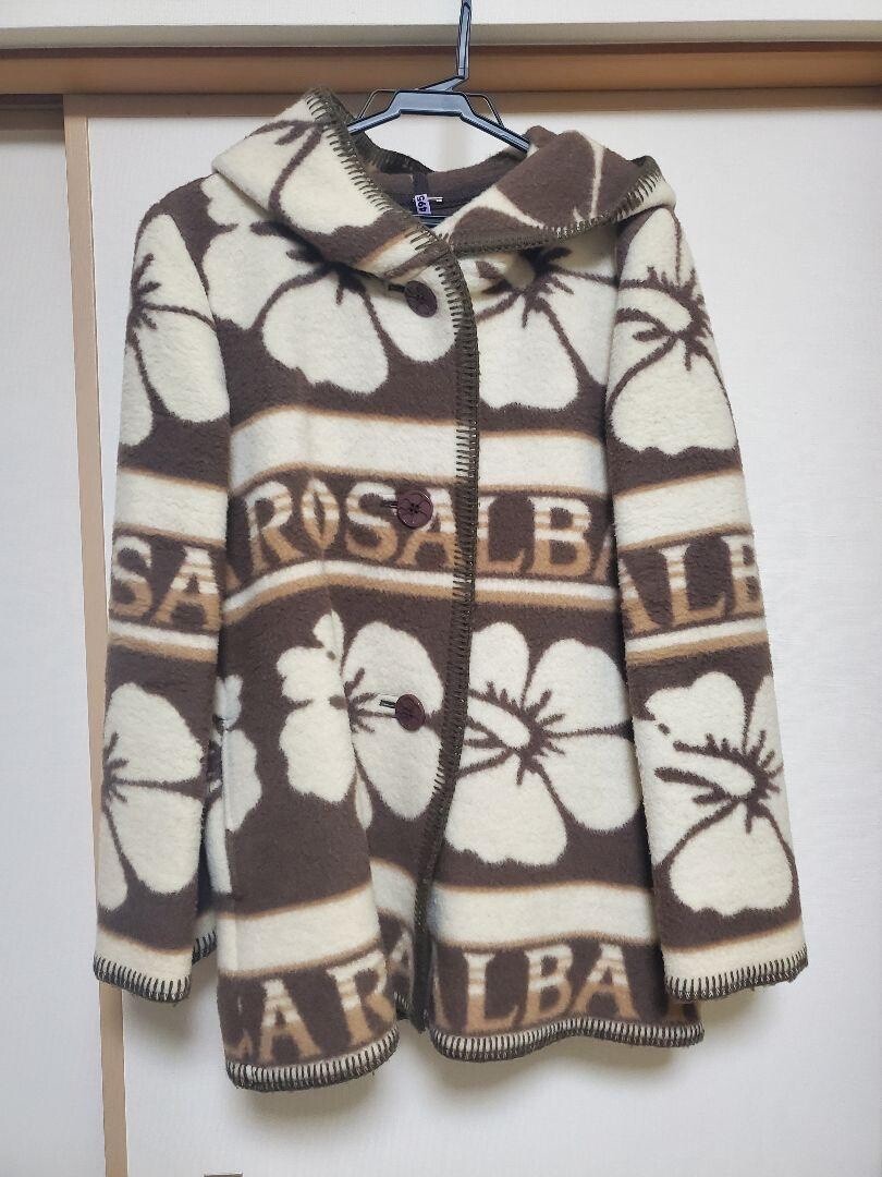 ALBA ROSA ハイビスカス柄 フリースブランケット s-l400.jpg