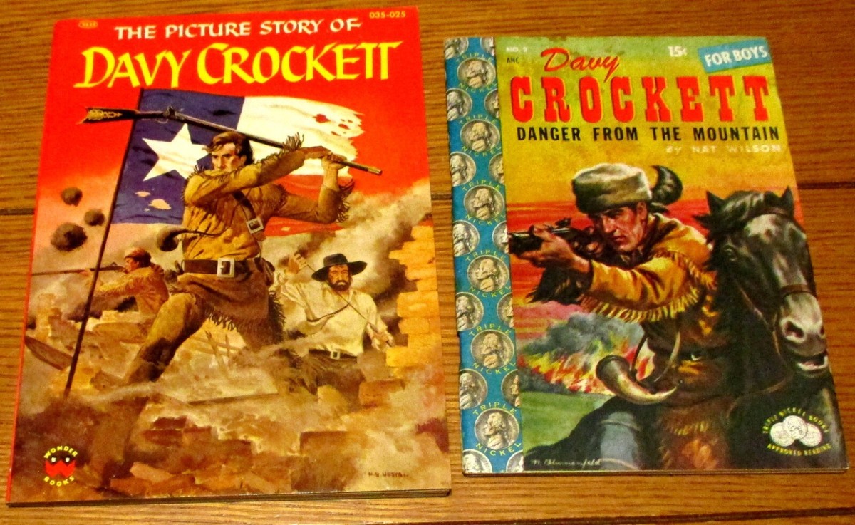 1955 Davy Crockett Danger From The Mountain & The Picture Story of