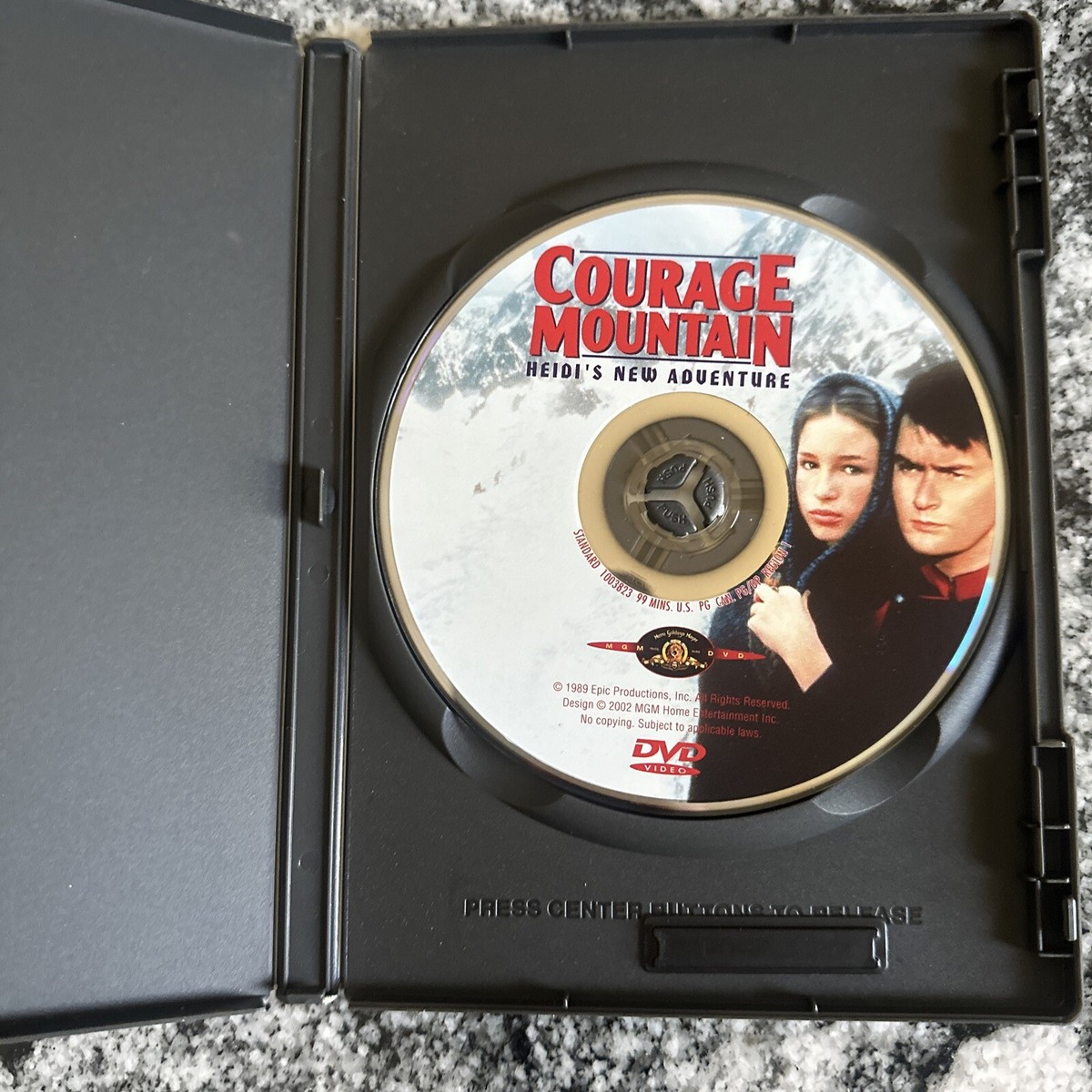 Courage Mountain Heidi's New Adventure 1989 DVD Charlie Sheen