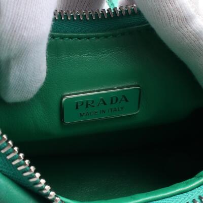 PRADA Re-Edition 2006 2way chain Shoulder Bag 1BH204 leather Green